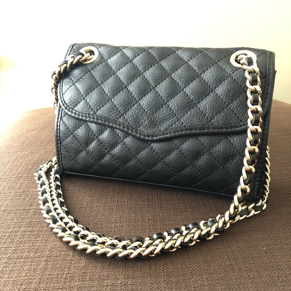 Rebecca Minkoff Black quilted Leather purse